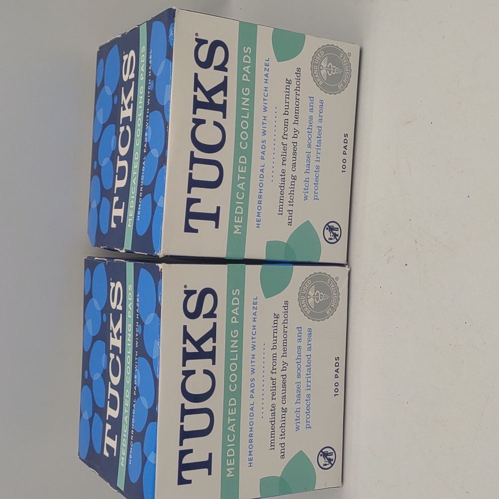 Tucks medicated cooling pads hemorrhoidal witch hazel wipes burning itching